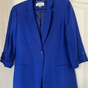 Calvin Klein Women's Royal Blue Suit Jacket